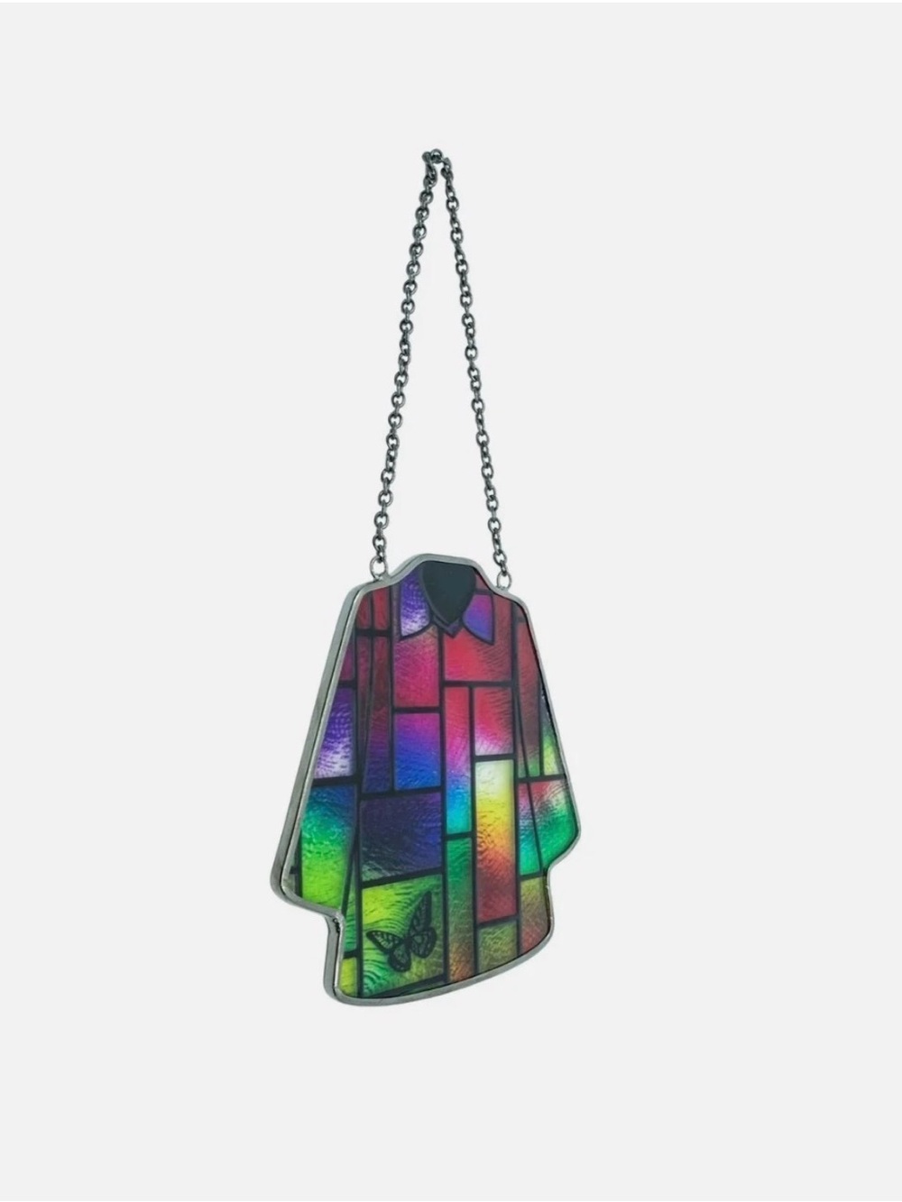 Dolly Parton Coat of Many Colors -Stained Glass Hanging Wall Decor Ornament NEW - Picture 7 of 7